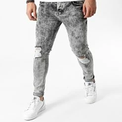 Top 10 ✔️ Jean Skinny Destroy B5451 Gris de 2Y Premium 😀
