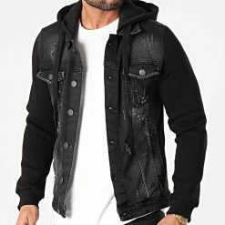 Budget 😉 Veste Jean Capuche 1948 Gris Anthracite Noir de 2Y Premium ⭐ -2Y Premium Soldes 2y premium 244902 1948 GREY BLACK RED 20201223T153049 03