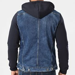 Meilleure vente 🎁 Veste Jean Capuche 1947-1 Bleu Denim Bleu Marine de 2Y Premium 👍 -2Y Premium Soldes 2y premium 244906 1947 1 BLUE 20201223T155526 04