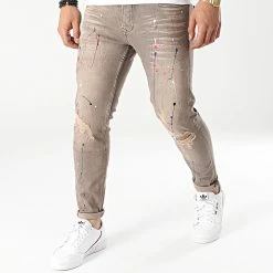 Acheter 👏 Jean Skinny B5692 Marron de 2Y Premium 🎁