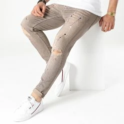 Acheter 👏 Jean Skinny B5692 Marron de 2Y Premium 🎁 -2Y Premium Soldes 2y premium 260624 B5692 BROWN 20210406T155949 03