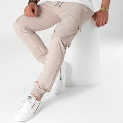 Le moins cher 🔥 Jogger Pant ADP2006 Beige de 2Y Premium 😍 -2Y Premium Soldes 2y premium 265895 ADP2006 BEIGE 20210517T122916 03