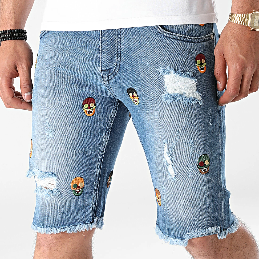 Vente flash 😉 Short Jean Slim K5100 Bleu Denim de 2Y Premium 👍 3 Vente flash 😉 Short Jean Slim K5100 Bleu Denim de 2Y Premium 👍