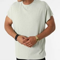 Remise 🔔 Tee 👕 Shirt Sans Manches A Rayures 1041 Vert Clair Blanc de 2Y Premium 🎉 -2Y Premium Soldes 2y premium 270754 Y 1041 MINT 20210624T135531 03