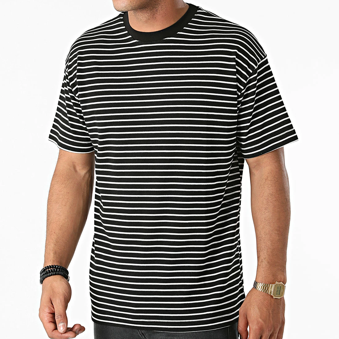 Grosses soldes 😉 Tee 👚 Shirt A Rayures 1021 Noir Blanc de 2Y Premium 🌟 3 Grosses soldes 😉 Tee 👚 Shirt A Rayures 1021 Noir Blanc de 2Y Premium 🌟