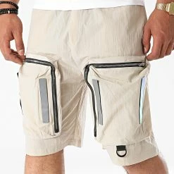 Meilleure affaire 🎉 Short Cargo 5270 Beige Réfléchissant de 2Y Premium 🔥