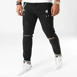 Nouveau ⭐ Jean Skinny B6299 Noir de 2Y Premium ✔️