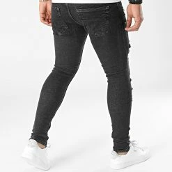 Nouveau 🎁 Jean Slim B6488 Gris Anthracite de 2Y Premium 🔔 -2Y Premium Soldes 2y premium 287810 B6488 1 BLACK 20211011T141527 04