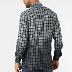 Acheter 🔔 Chemise Manches Longues A Carreaux G1007 Bleu Marine Blanc de 2Y Premium ✔️ -2Y Premium Soldes 2y premium 287863 NG G1007 BLUE 20211013T155411 04