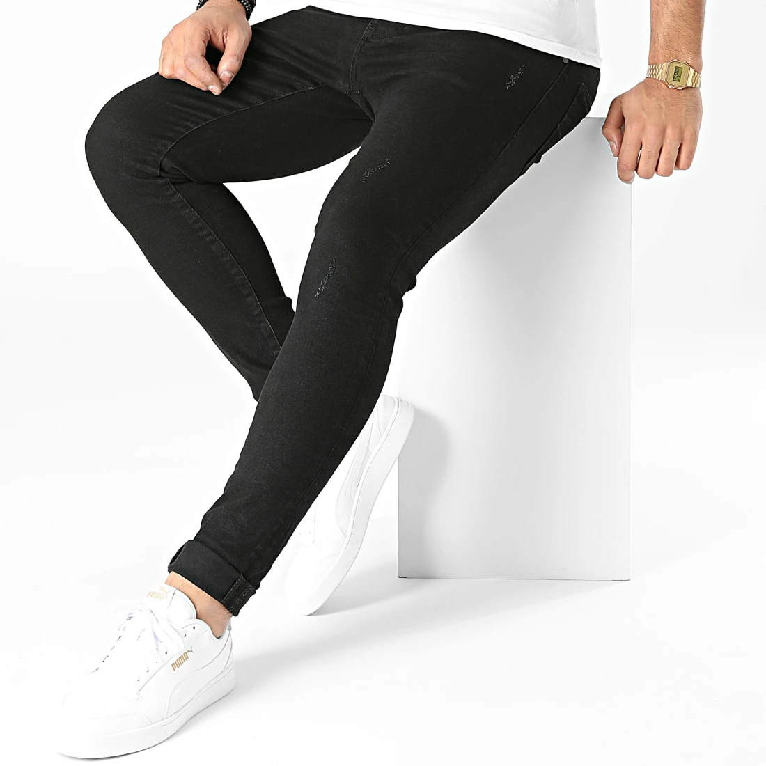 Acheter ❤️ Jean Slim B6595 Noir de 2Y Premium 👏 5 Acheter ❤️ Jean Slim B6595 Noir de 2Y Premium 👏 – Image 3