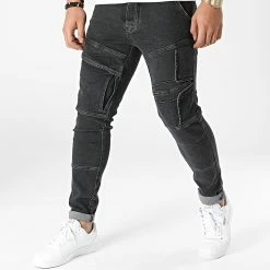 De gros 👍 Jean Cargo B6573 Gris Anthracite de 2Y Premium 😍
