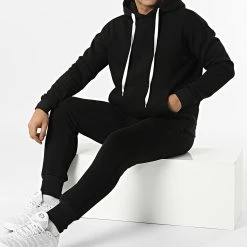 Offres 😀 Ensemble De Survetement ADP-2044 Noir de 2Y Premium ❤️