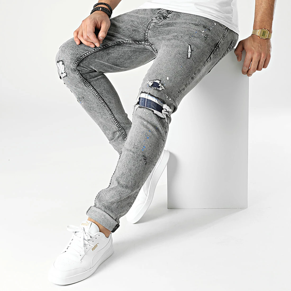 Bon marché 🎉 Jean Skinny B6495 Gris de 2Y Premium 💯 5 Bon marché 🎉 Jean Skinny B6495 Gris de 2Y Premium 💯 – Image 3