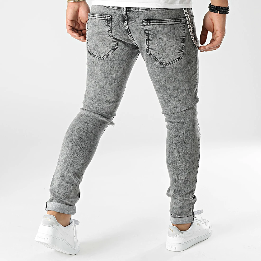 Bon marché 🎉 Jean Skinny B6495 Gris de 2Y Premium 💯 6 Bon marché 🎉 Jean Skinny B6495 Gris de 2Y Premium 💯 – Image 4