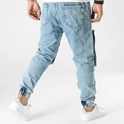 Grosses soldes 🥰 Jogger Pant Jean B6502 Bleu Denim de 2Y Premium 🛒 -2Y Premium Soldes 2y premium 294527 B6502 BLUE 20211209T150653 04