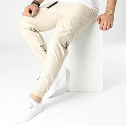 Tout neuf 🔥 Jogger Pant BRS5273 Beige de 2Y Premium 🔥 -2Y Premium Soldes 2y premium 296175 BRS5273 BEIGE 20211223T160016 03