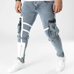 Acheter 👍 Jean Skinny B6673 Bleu Denim de 2Y Premium 🔥