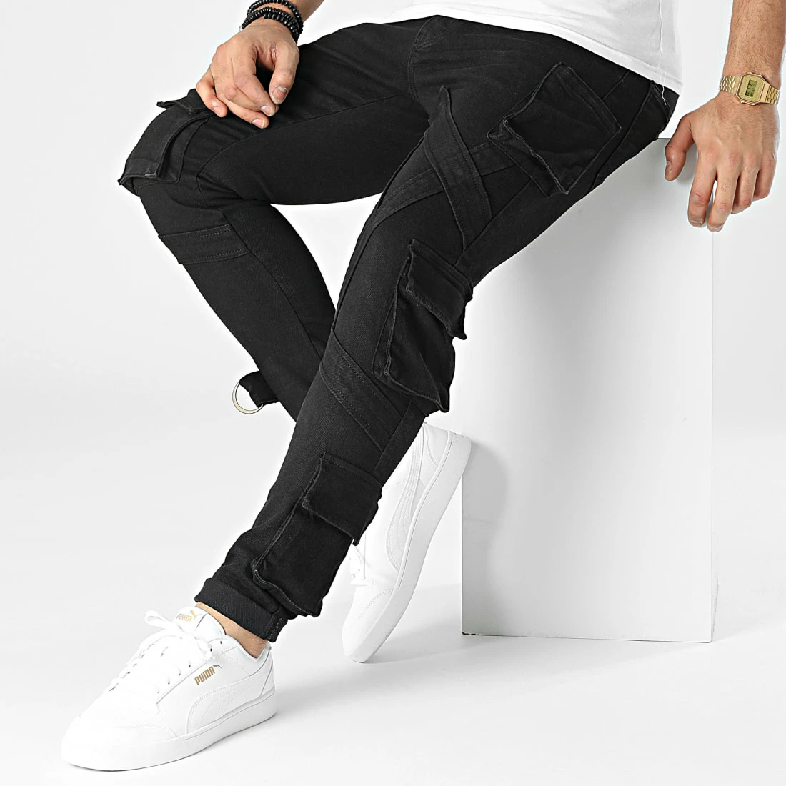 Top 10 🔔 Pantalon Cargo Skinny B6650 Noir de 2Y Premium 😍 5 Top 10 🔔 Pantalon Cargo Skinny B6650 Noir de 2Y Premium 😍 – Image 3