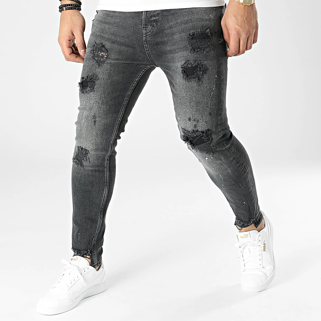 Promo 😍 Jean Skinny AT8159 Gris Anthracite de 2Y Premium 🔥 3 Promo 😍 Jean Skinny AT8159 Gris Anthracite de 2Y Premium 🔥