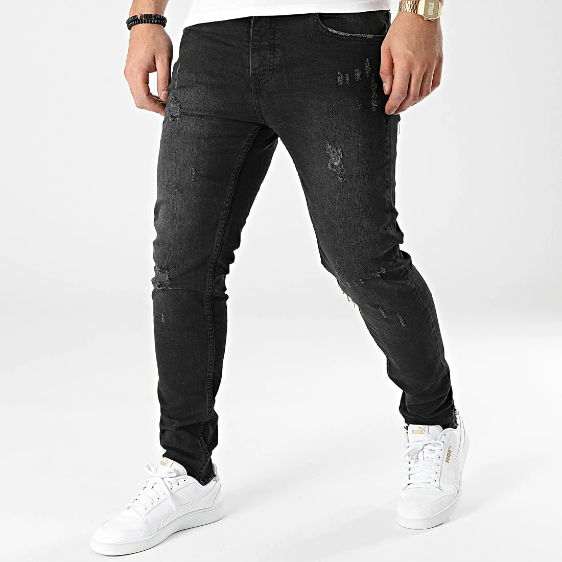 Nouveau 🌟 Jean Slim B6223 Noir de 2Y Premium 😍 3 Nouveau 🌟 Jean Slim B6223 Noir de 2Y Premium 😍