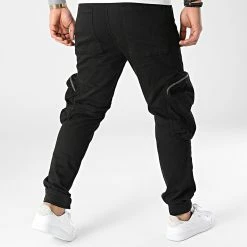 Nouveau ⭐ Pantalon Cargo B4671 Noir de 2Y Premium ⌛ -2Y Premium Soldes 2y premium 298075 B4671 BLACK 20220114T142230 04