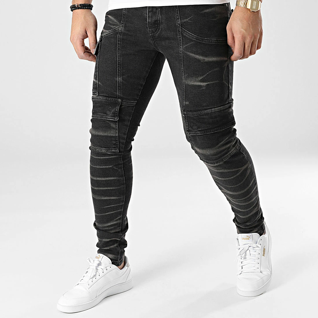 Grosses soldes 🌟 Jean Slim B6610 Noir de 2Y Premium 😀 3 Grosses soldes 🌟 Jean Slim B6610 Noir de 2Y Premium 😀