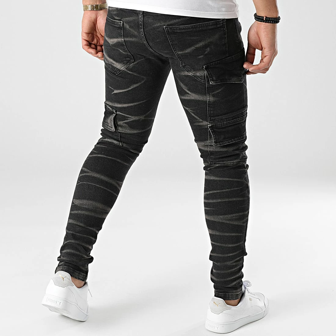 Grosses soldes 🌟 Jean Slim B6610 Noir de 2Y Premium 😀 6 Grosses soldes 🌟 Jean Slim B6610 Noir de 2Y Premium 😀 – Image 4