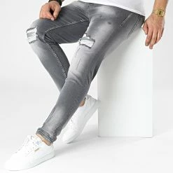 Le moins cher ✨ Jean Slim B6727 Gris Anthracite de 2Y Premium 🎁 -2Y Premium Soldes 2y premium 301013 B6727 1 GREY 20220202T160134 03