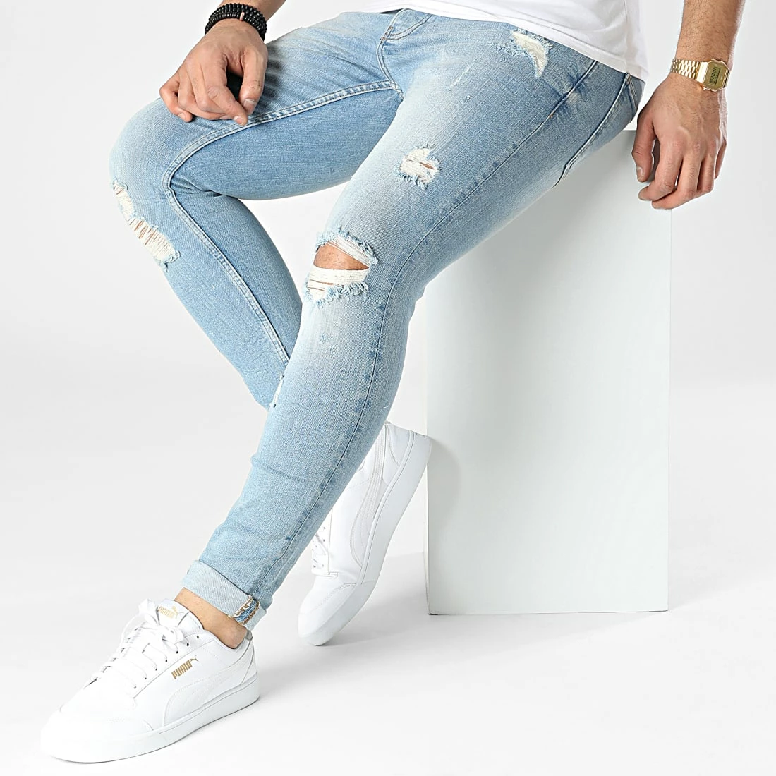 Vente flash 👏 Jean Skinny B6797 Bleu Wash de 2Y Premium 🎉 5 Vente flash 👏 Jean Skinny B6797 Bleu Wash de 2Y Premium 🎉 – Image 3