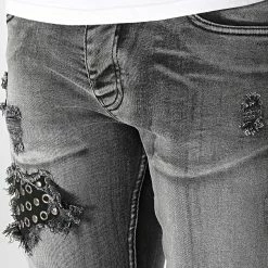 Le moins cher 🧨 Jean Skinny B6736 Gris Noir Dégradé de 2Y Premium ❤️ -2Y Premium Soldes 2y premium 301093 B6736 BLACK 20220202T152910 02