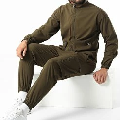 Bon marché 👍 Ensemble De Survetement F22-903T Vert Kaki de 2Y Premium 🔔