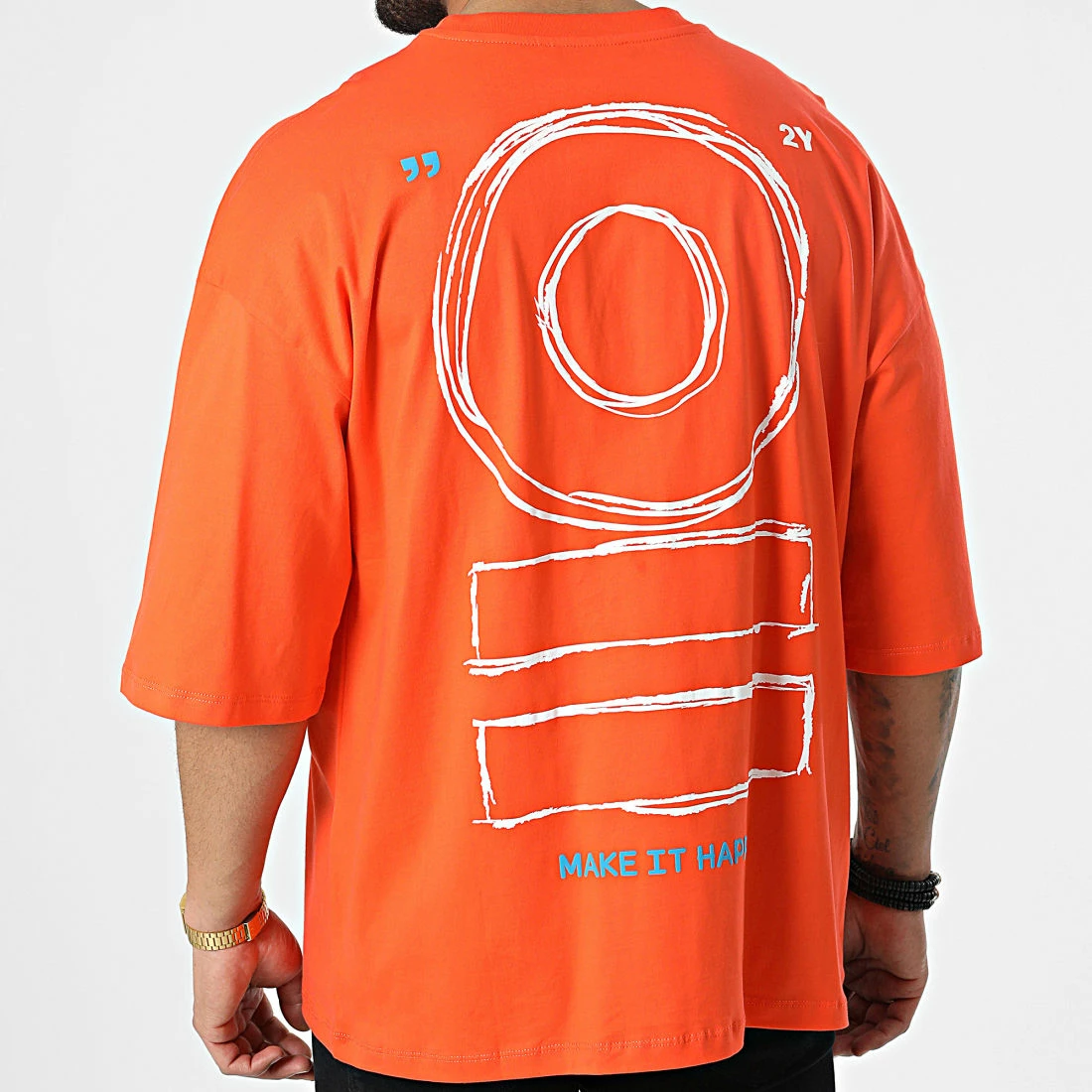 Meilleure affaire ✨ Tee 👕 Shirt FT-6105 Orange de 2Y Premium 🎁 3 Meilleure affaire ✨ Tee 👕 Shirt FT-6105 Orange de 2Y Premium 🎁