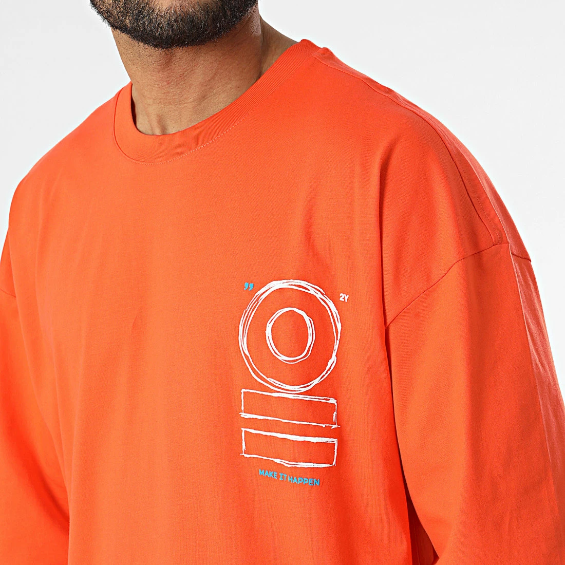 Meilleure affaire ✨ Tee 👕 Shirt FT-6105 Orange de 2Y Premium 🎁 4 Meilleure affaire ✨ Tee 👕 Shirt FT-6105 Orange de 2Y Premium 🎁 – Image 2