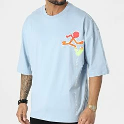 De gros 🎁 Tee 👚 Shirt FT-6106 Bleu Clair de 2Y Premium ❤️ -2Y Premium Soldes 2y premium 308355 FT 6106 BLUE FROG 20220310T143723 01