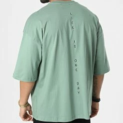 Remise 👍 Tee 👚 Shirt FT-6118 Vert de 2Y Premium 🔔 -2Y Premium Soldes 2y premium 308373 FT 6118 HEDGE GREEN 20220310T143245 04