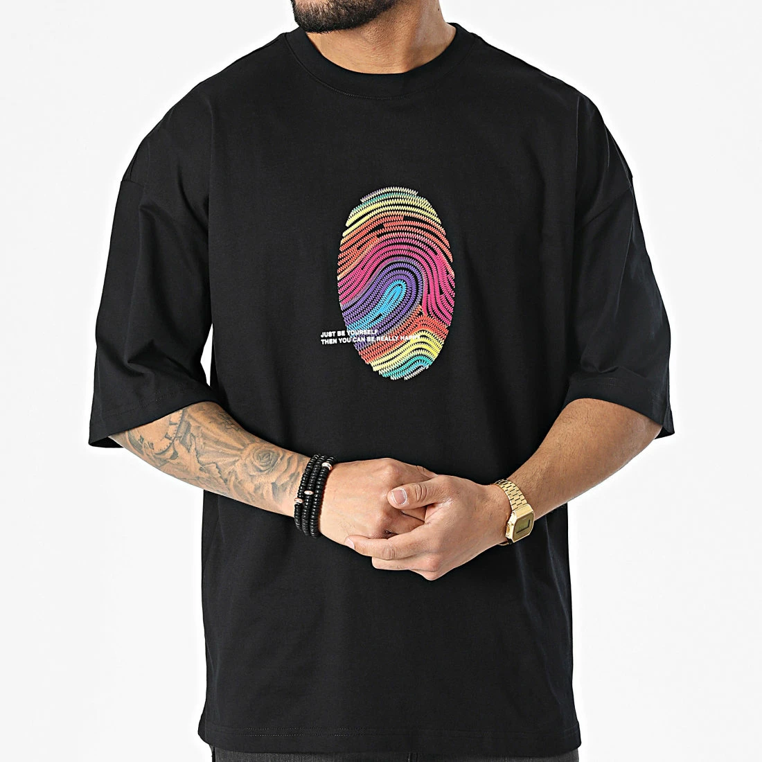 Meilleure affaire ⭐ Tee 👕 Shirt FT-6120 Noir de 2Y Premium 🎁 5 Meilleure affaire ⭐ Tee 👕 Shirt FT-6120 Noir de 2Y Premium 🎁 – Image 3