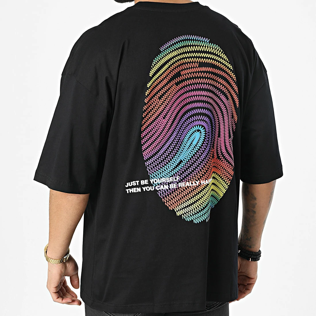 Meilleure affaire ⭐ Tee 👕 Shirt FT-6120 Noir de 2Y Premium 🎁 6 Meilleure affaire ⭐ Tee 👕 Shirt FT-6120 Noir de 2Y Premium 🎁 – Image 4