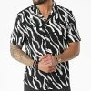 Bon marché ⌛ Chemise Manches Courtes G-9028 Noir Blanc de 2Y Premium ✨ -2Y Premium Soldes 2y premium 310638 G 9028 BLACK 20220324T162504 01