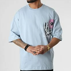 Remise 🎁 Tee 👚 Shirt FT-6138 Bleu Clair de 2Y Premium 😀 -2Y Premium Soldes 2y premium 310649 FT 6138 BLUE FROG 20220324T160801 04