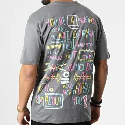 Meilleure vente 🔔 Tee 👕 Shirt FT-6135 Gris Anthracite de 2Y Premium 🎉