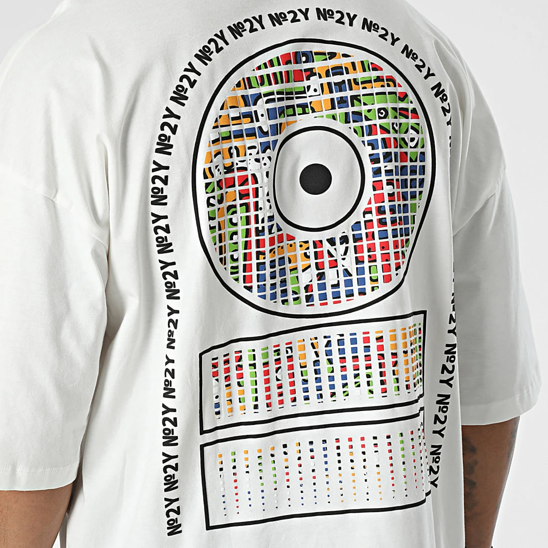 Remise ❤️ Tee 👚 Shirt FT-6107 Blanc de 2Y Premium 🧨 4 Remise ❤️ Tee 👚 Shirt FT-6107 Blanc de 2Y Premium 🧨 – Image 2