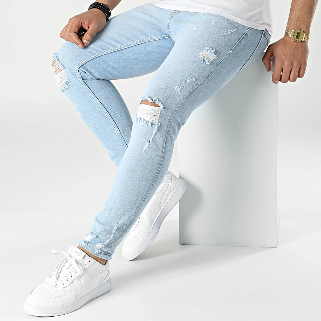Meilleure affaire 😀 Jean Skinny B6973 Bleu Wash de 2Y Premium 🤩 4 Meilleure affaire 😀 Jean Skinny B6973 Bleu Wash de 2Y Premium 🤩 – Image 2