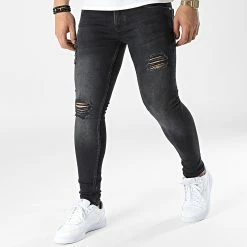 Top 10 🔔 Jean Skinny B6981 Noir de 2Y Premium 🔥