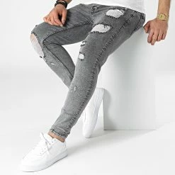 De gros 😀 Jean Skinny B6941 Gris de 2Y Premium 💯 -2Y Premium Soldes 2y premium 310909 B6941 GREY 20220328T161936 03