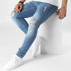 Acheter ⌛ Jean Skinny B6311 Bleu Denim de 2Y Premium 😉 -2Y Premium Soldes 2y premium 310912 B6311 1 BLUE 20220328T154708 03