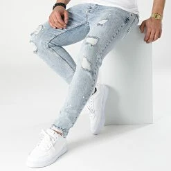 De gros 😀 Jean Skinny AT8179 Bleu Wash de 2Y Premium 😍 -2Y Premium Soldes 2y premium 310914 AT8179 BLUE 20220328T161806 03