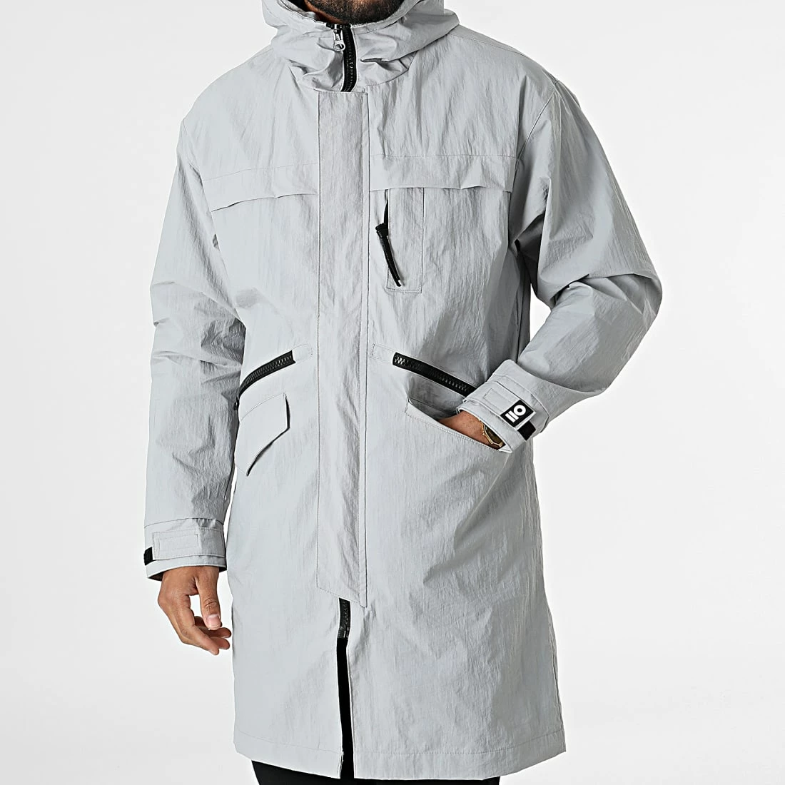 Sortie 🔥 Veste Zippée Capuche 10018 Gris de 2Y Premium 🎉 5 Sortie 🔥 Veste Zippée Capuche 10018 Gris de 2Y Premium 🎉 – Image 3