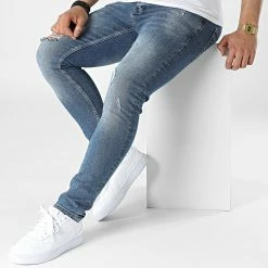 Le moins cher 🎉 Jean Slim P22-015 Bleu Denim de 2Y Premium 🛒 -2Y Premium Soldes 2y premium 311350 P22 015 BLUE 20220328T154757 03