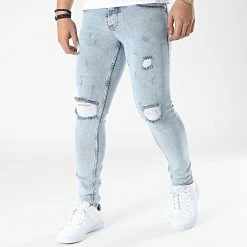 Grosses soldes 🥰 Jean Slim P22-016 Bleu Wash de 2Y Premium 😍