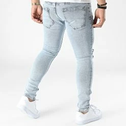 Grosses soldes 🥰 Jean Slim P22-016 Bleu Wash de 2Y Premium 😍 -2Y Premium Soldes 2y premium 311351 P22 016 BLUE 20220328T161418 04